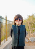 Green Waistcoat with Black Suit EW 55
