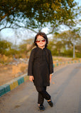 Jet Black chicken Kurta Trouser - KE 006