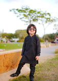 Dark Grey chicken Kurta Trouser - KE 003