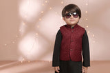 Maroon waistcoat Suit - V31