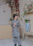 Greenish Grey Prince Coat Suit AP 012 -