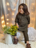 Arsenic Grey Kurta Trouser KT 72