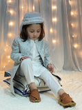 Grey Long Open Sherwani S25