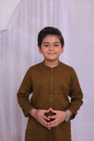Mehendi Brown Kurta Trouser-AH 017 -