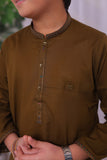 Mehendi Brown Kurta Trouser-AH 017 -
