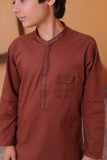 Rust Kurta Trouser-AH 020 -
