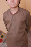 Sand Brown Kurta Trouser-AH 030 -