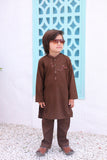 Choclate Brown Designing Kurta Trouser-AH 001