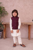 Maroon Waistcoat Suit EW37