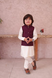 Maroon Waistcoat Suit EW37