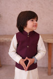 Maroon Waistcoat Suit EW37