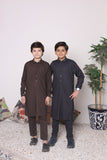 Pebble Grey Shirt Collar Designing kurta trouser KT 49