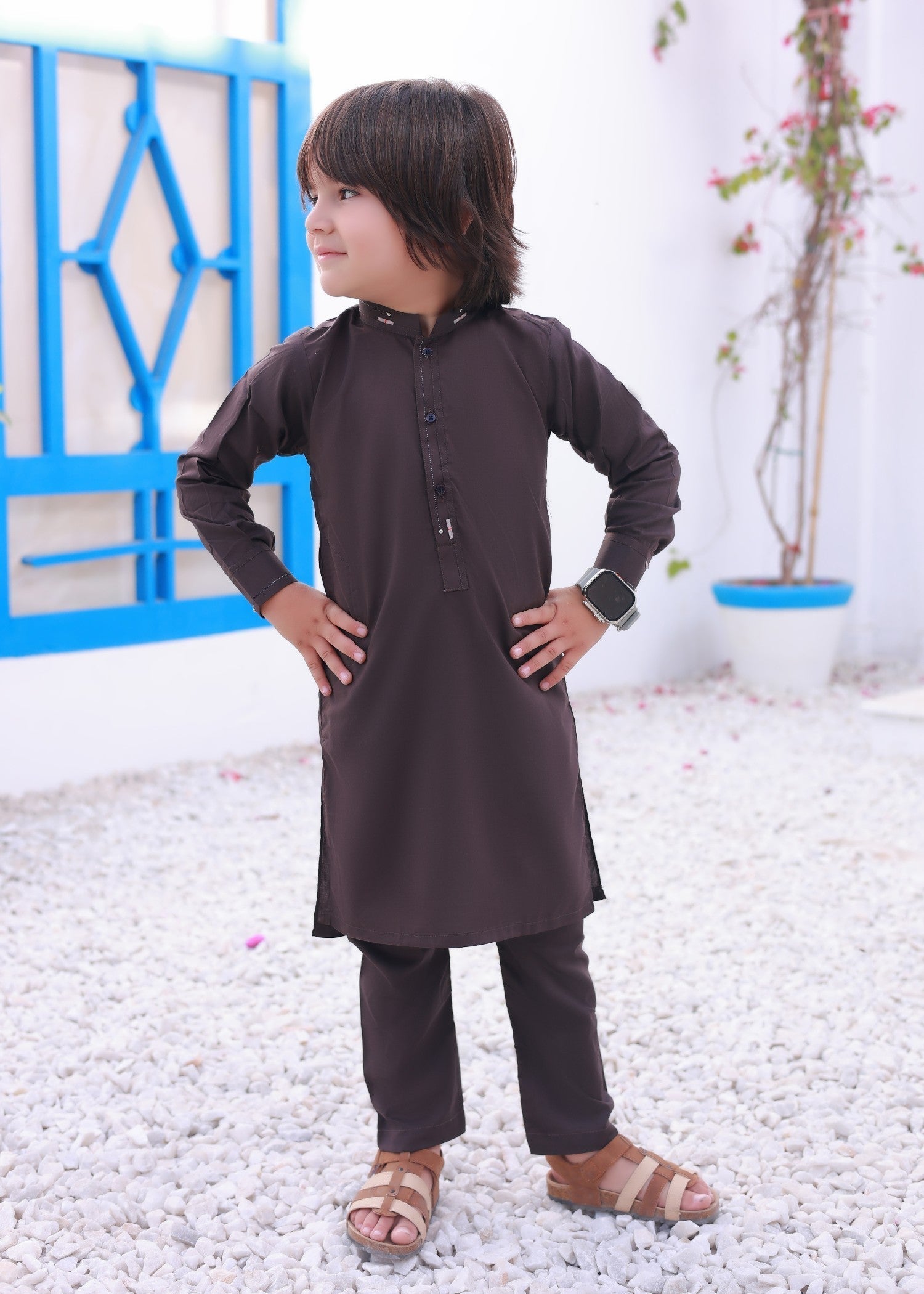 Fondant Brown Kurta Trouser KT 65 Secondary image