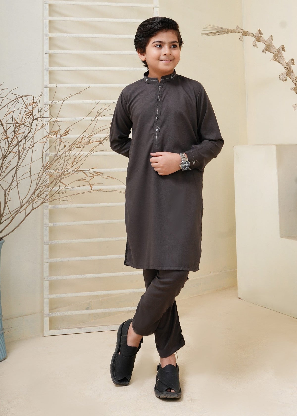 Arsenic Grey Kurta Trouser KT 72