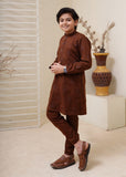 Walnut Brown Embroidered Kurta Trouser KT 75