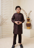 Wood Brown Embroidered Kurta Trouser KT 85