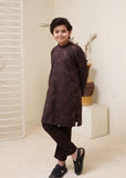 Wood Brown Embroidered Kurta Trouser KT 85