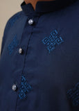 Blue Embroidered Kurta Trouser KT 80