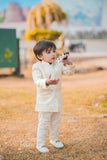 Pearl White Open shervani -S23