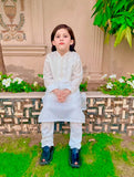 White chicken Kurta Trouser - KE 001