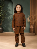 Tawny Brown Waistcoat Suit AHW 015