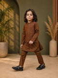 Tawny Brown Waistcoat Suit AHW 015