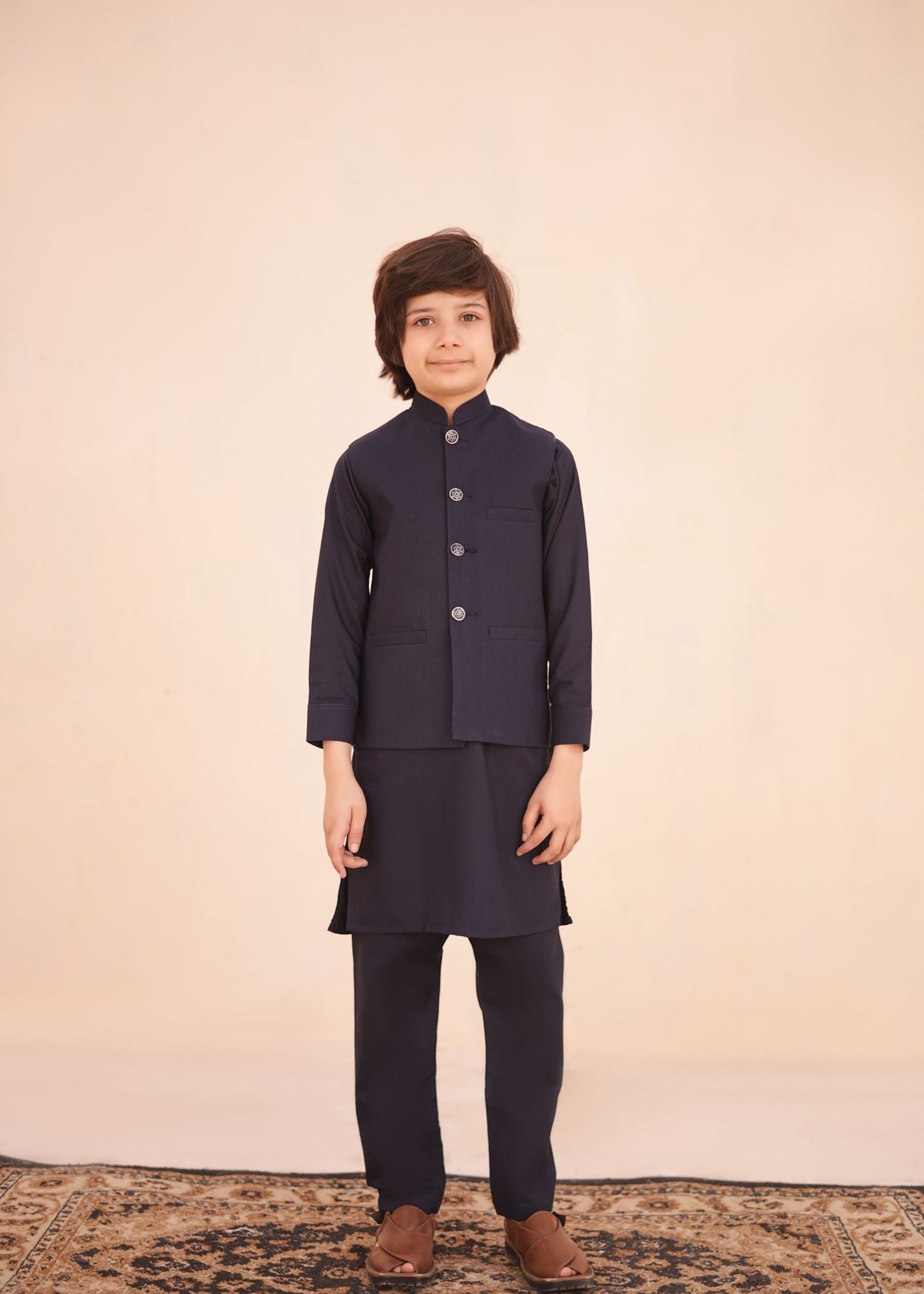 Deep Blue Waistcoat Suit EW 14 Main image
