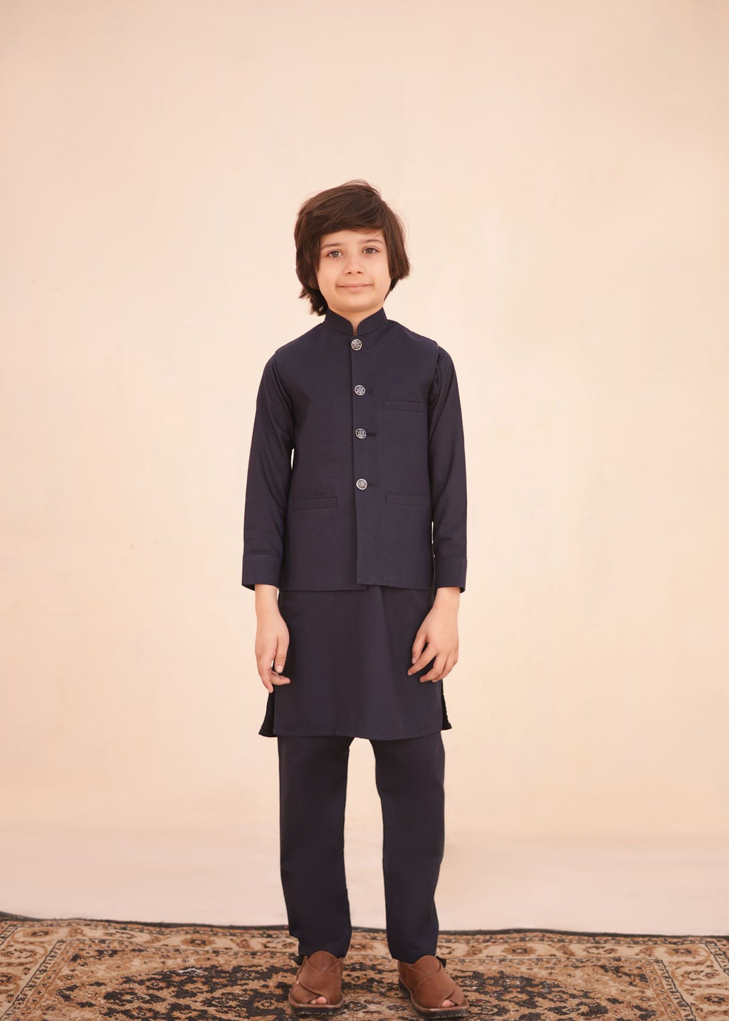 Deep Blue Waistcoat Suit EW 14