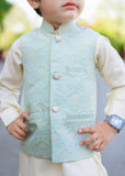 powder blue waistcoat suit EW20