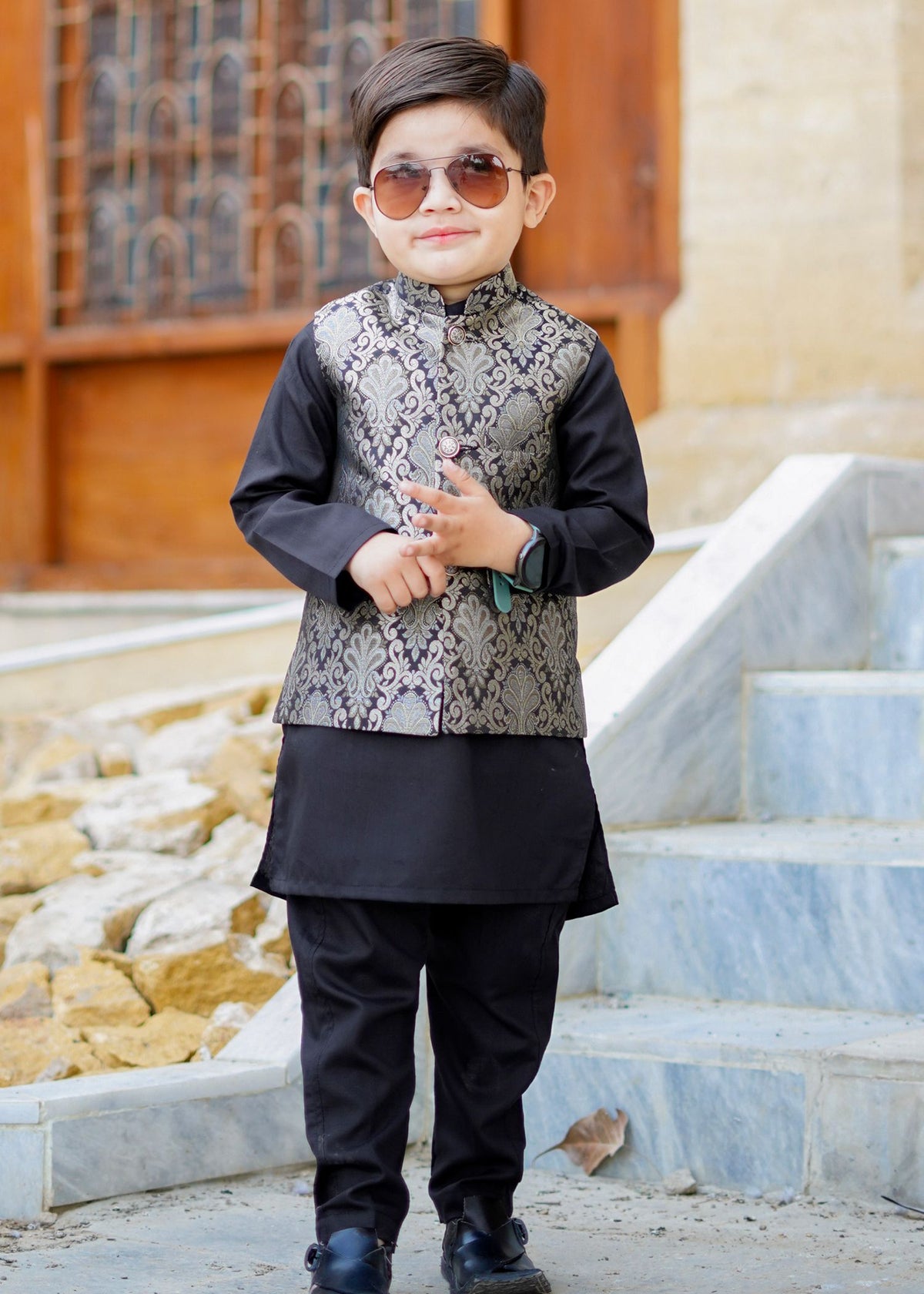 Black Waistcoat Suit - WKS 016 Main image