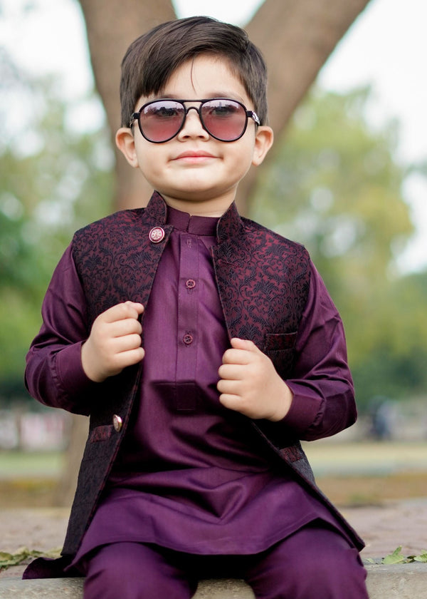 Maroon only Waistcoat - W 017