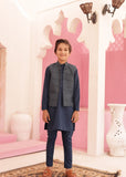 Sapphire Blue Waistcoat Suit EW07