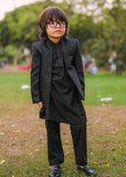 Black Open Prince coat suit - p19