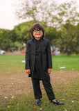 Black Open Prince coat suit - p19