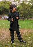 Black Open Prince coat suit - p19