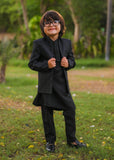 Black Open Prince coat suit - p19
