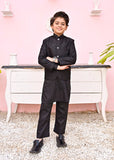 Black Prince coat suit - P1