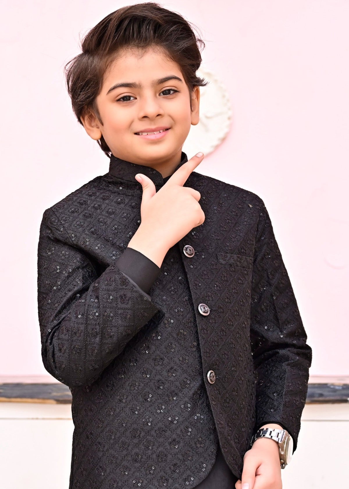 Black Prince coat suit - P1