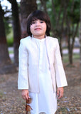 White Open Prince coat suit - p17