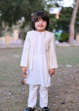 White Open Prince coat suit - p17