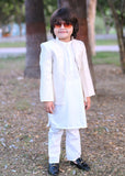 White Open Prince coat suit - p17