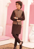 Classic Brown Waistcoat Suit EW08