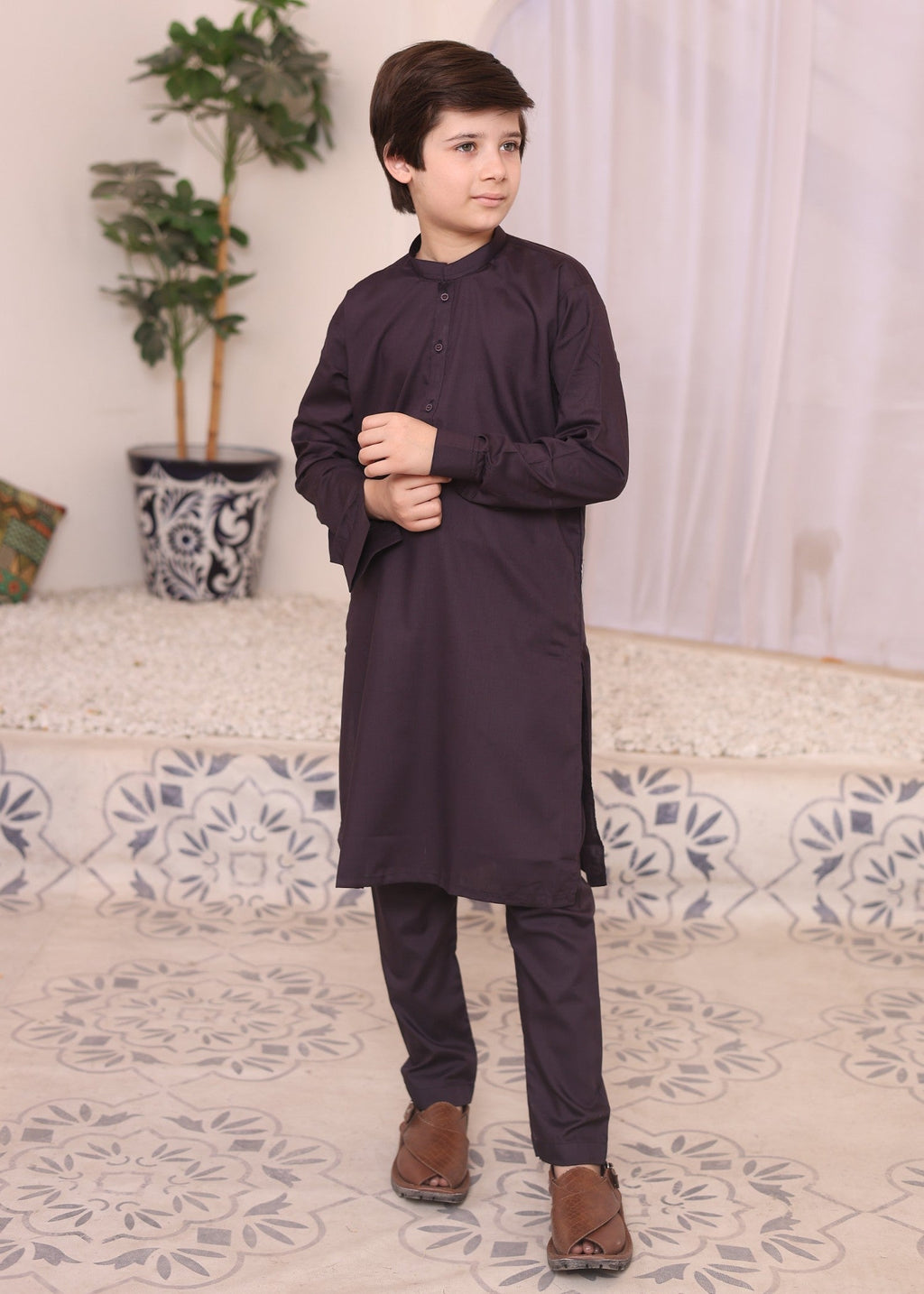 purple kurta trouser KT 38