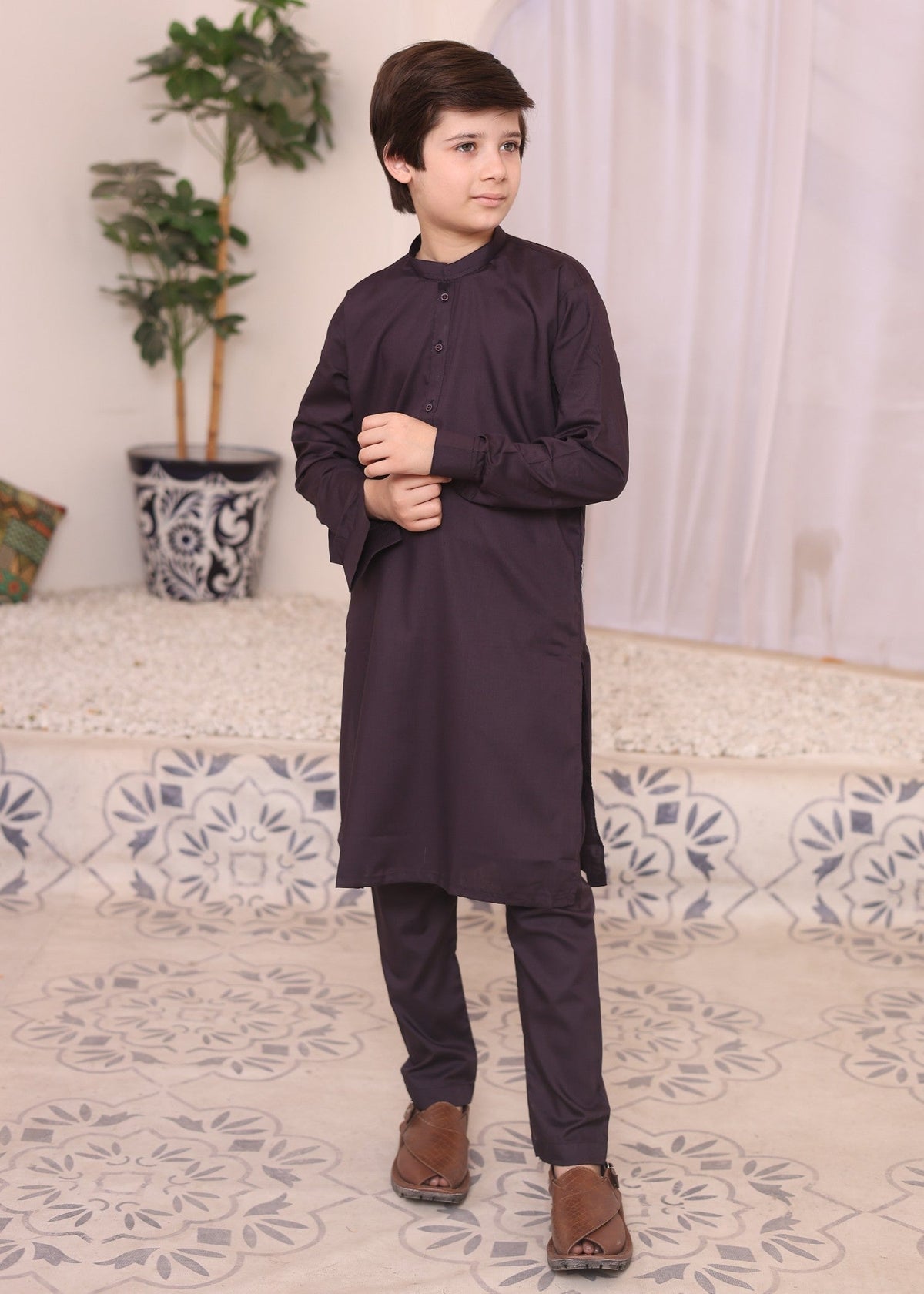 purple kurta trouser KT 38