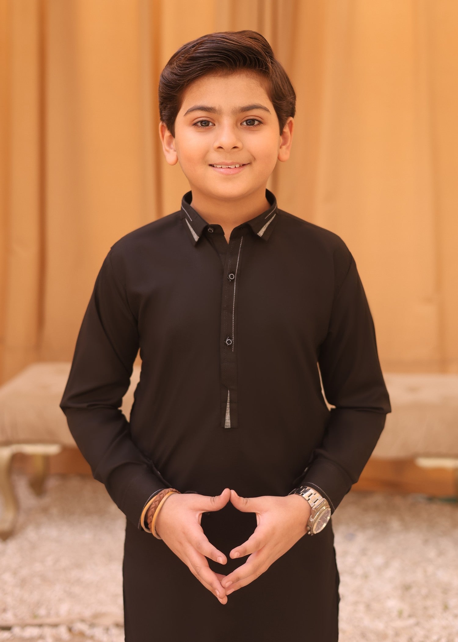 Dark Brown Designing kurta trouser KT 42 Secondary image
