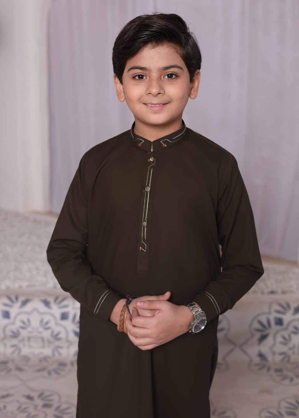 Brown Designing kurta trouser KT 48