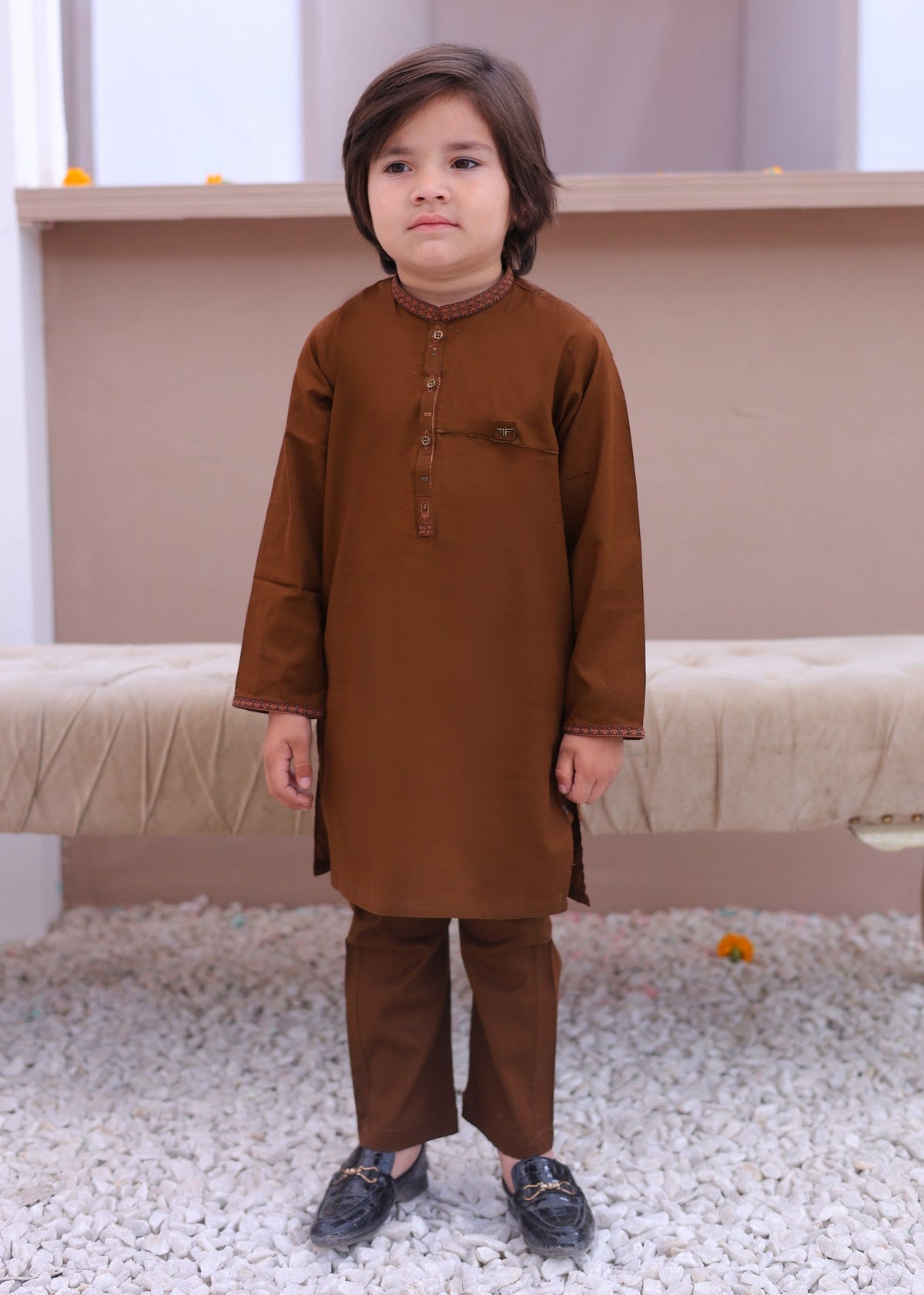 Light Brown Kurta Trouser-AH 008 Main image