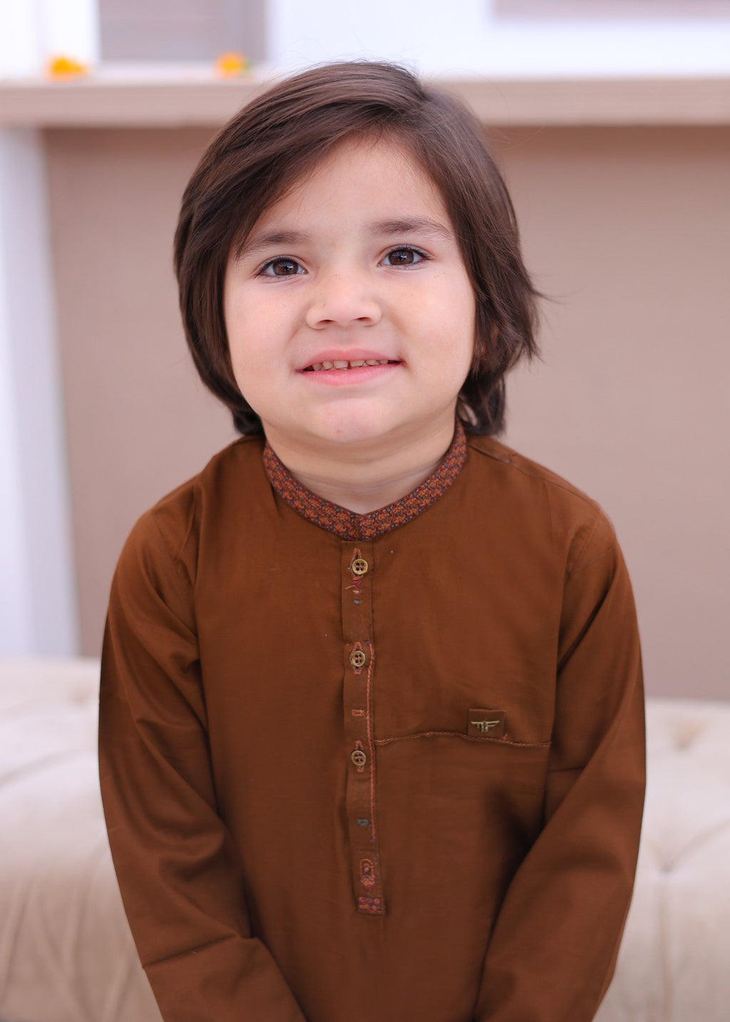 Light Brown Kurta Trouser-AH 008