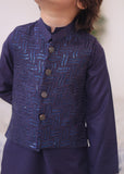 Indigo Waistcoat Suit-KC 004