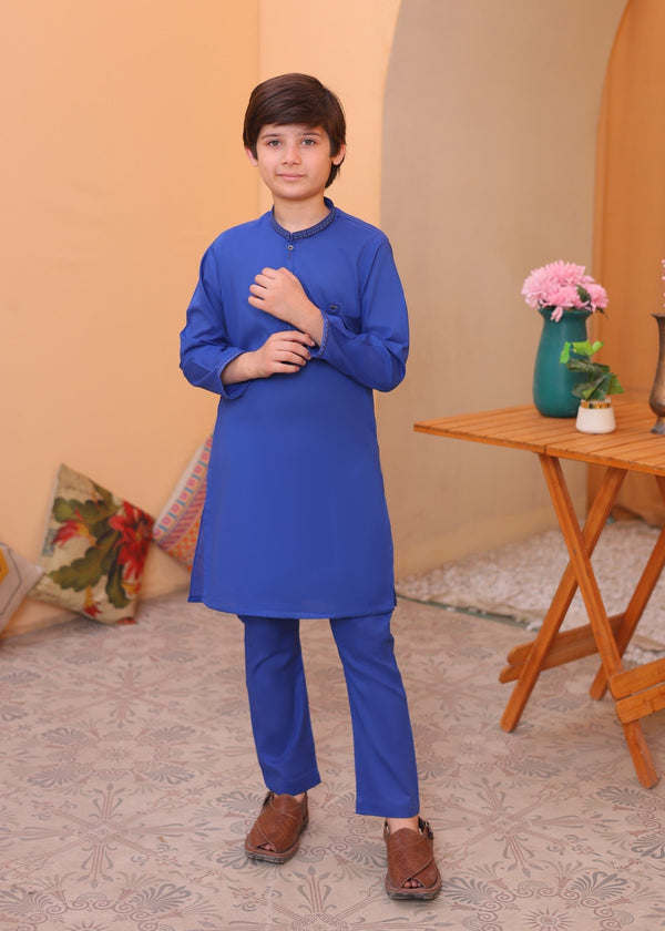 Egyptian Blue Kurta Trouser-AH 012